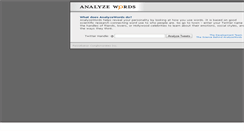 Desktop Screenshot of analyzewords.com